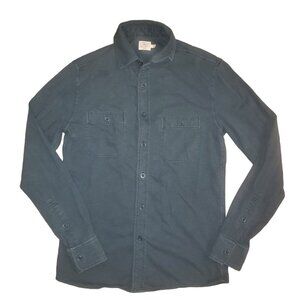 Faherty Gray Size Extra Small Collared Long Sleeve Button Up